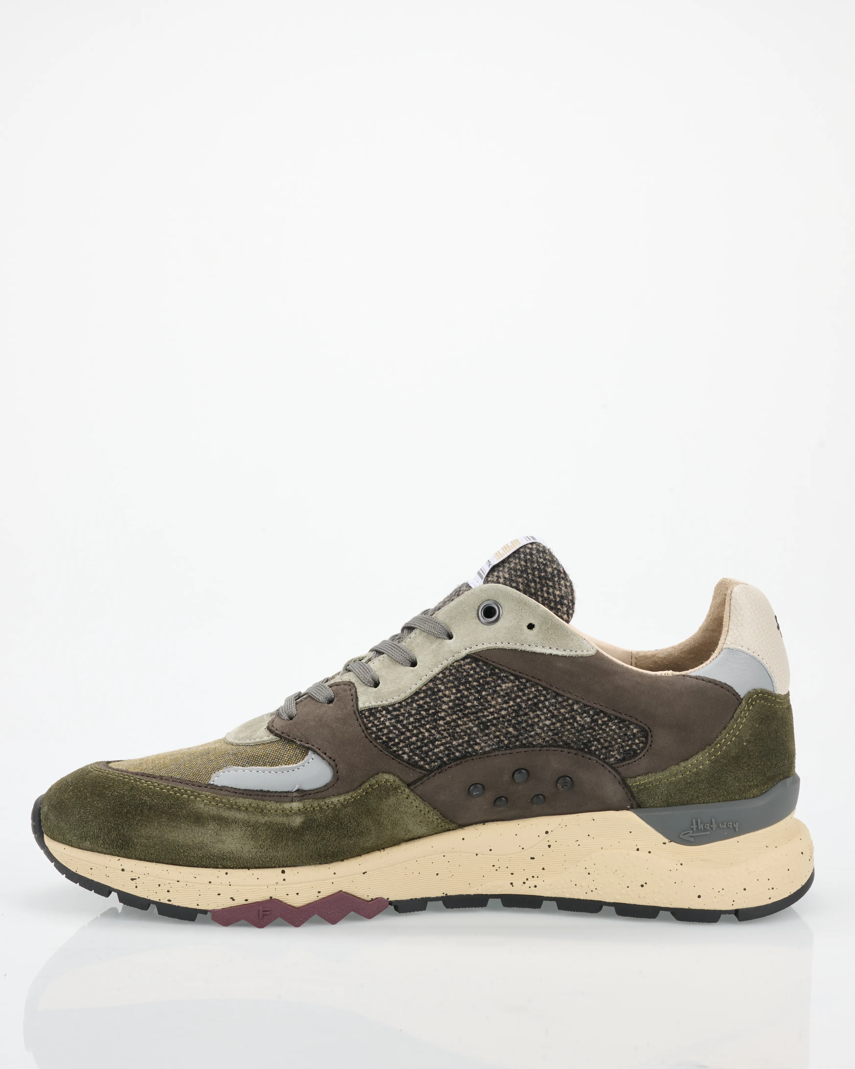 Floris van Bommel Sneakers De Treener Donker bruin 114424-001-10