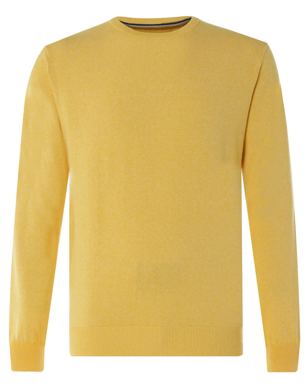 The BLUEPRINT Premium Trui Ronde hals Geel uni 114478-001-L