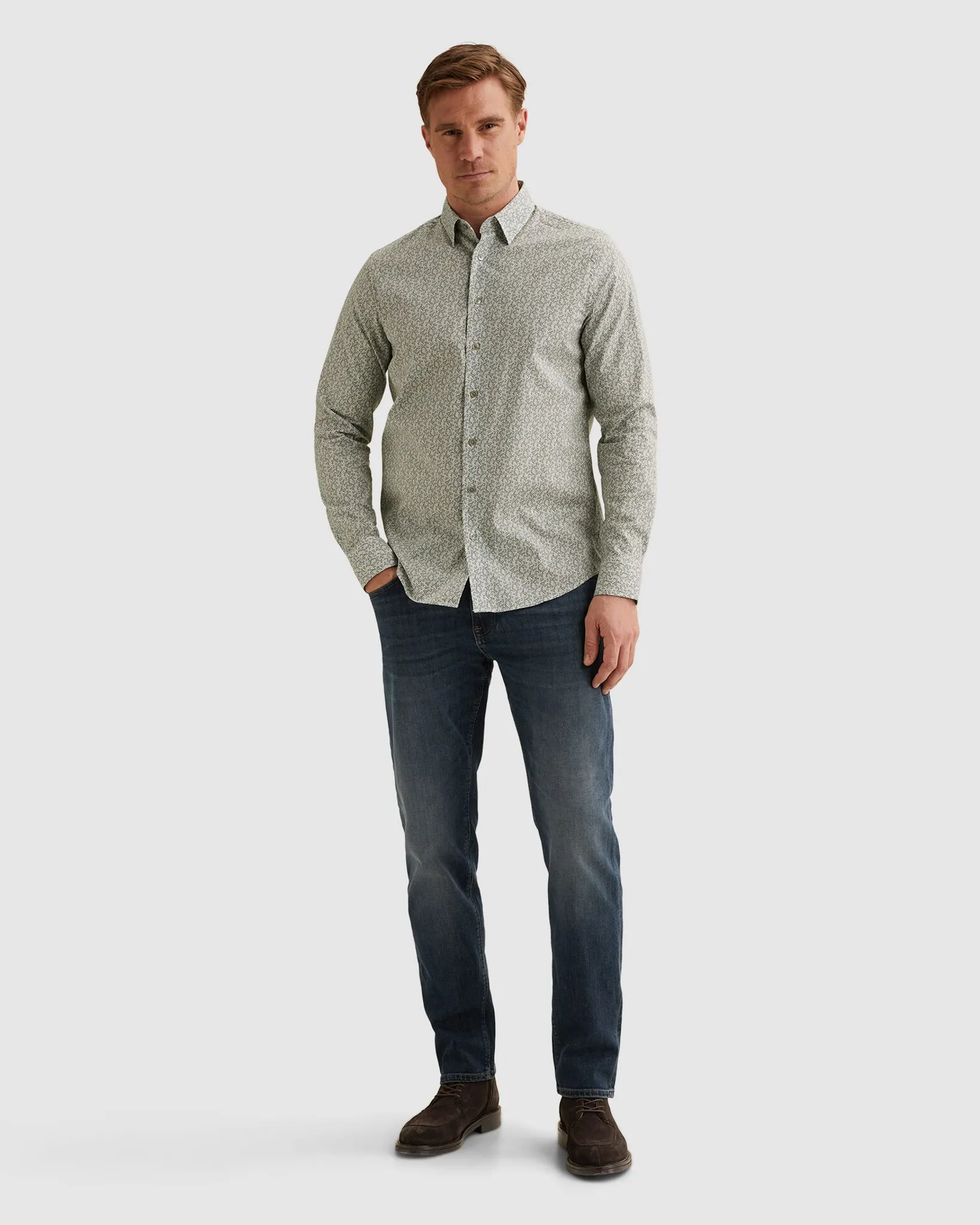 Vanguard Casual Overhemd Ecru 114744-001-L