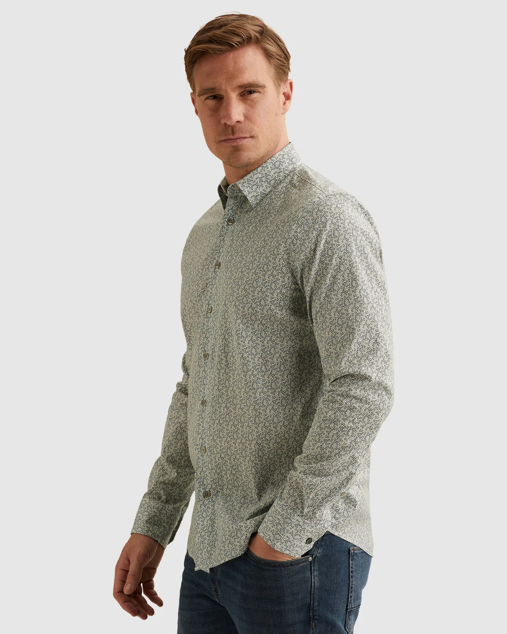 Vanguard Casual Overhemd Ecru 114744-001-L