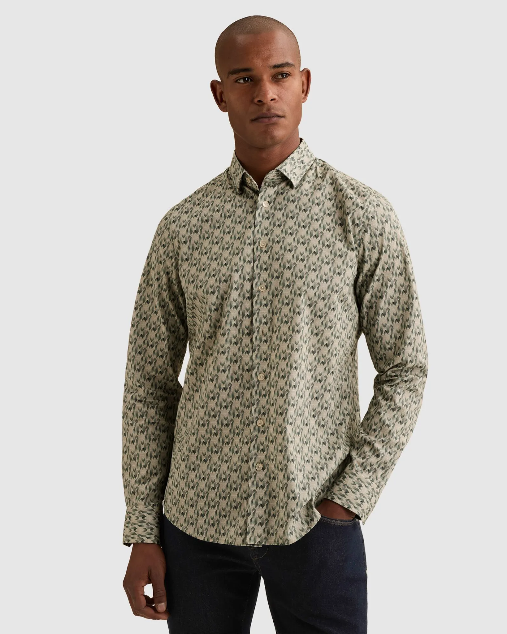 Vanguard Casual Overhemd Blauw 115238-001-L