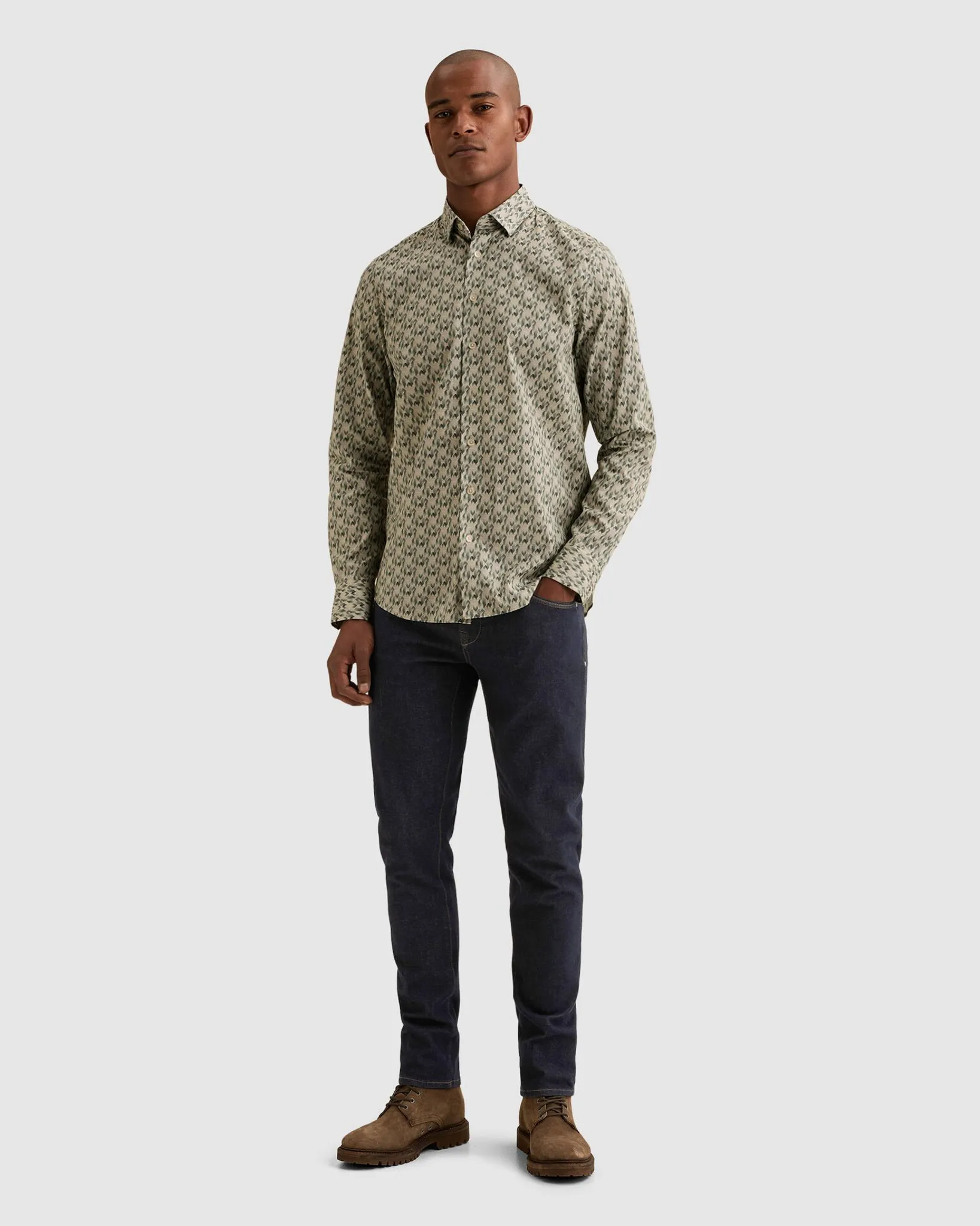Vanguard Casual Overhemd Blauw 115238-001-L
