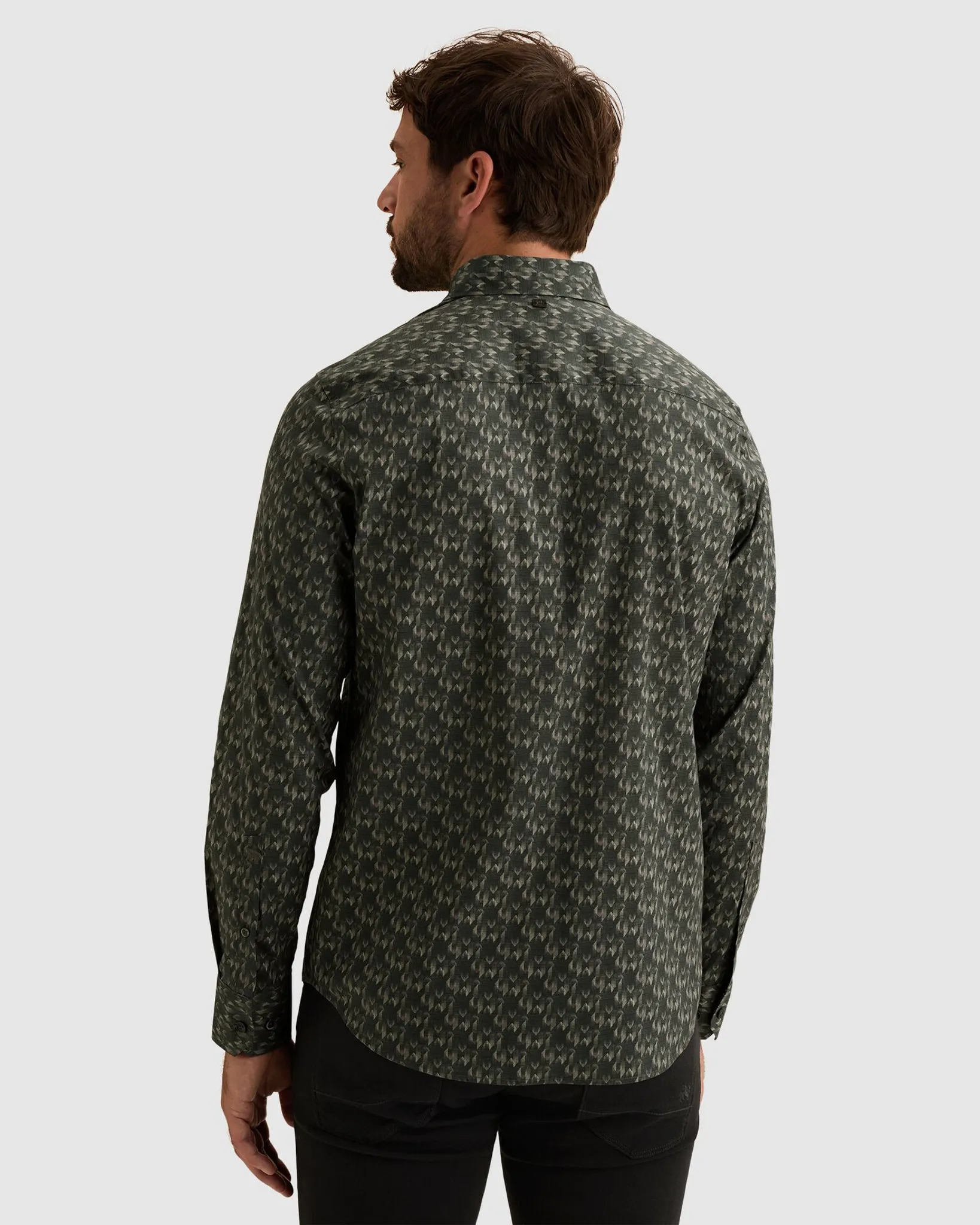 Vanguard Casual Overhemd Groen 115239-001-L