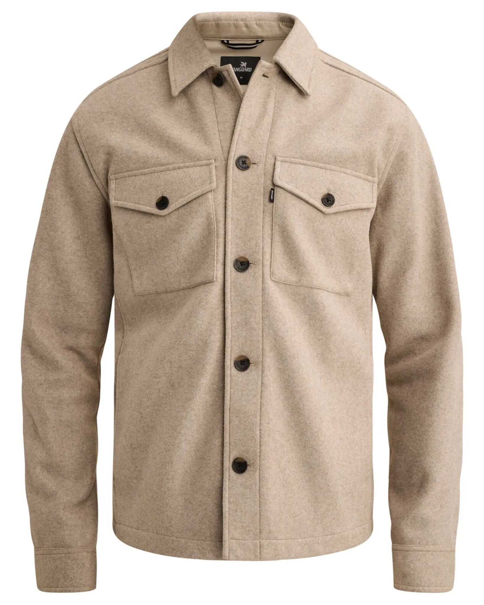 Vanguard Casual Overhemd Sand 115240-001-L
