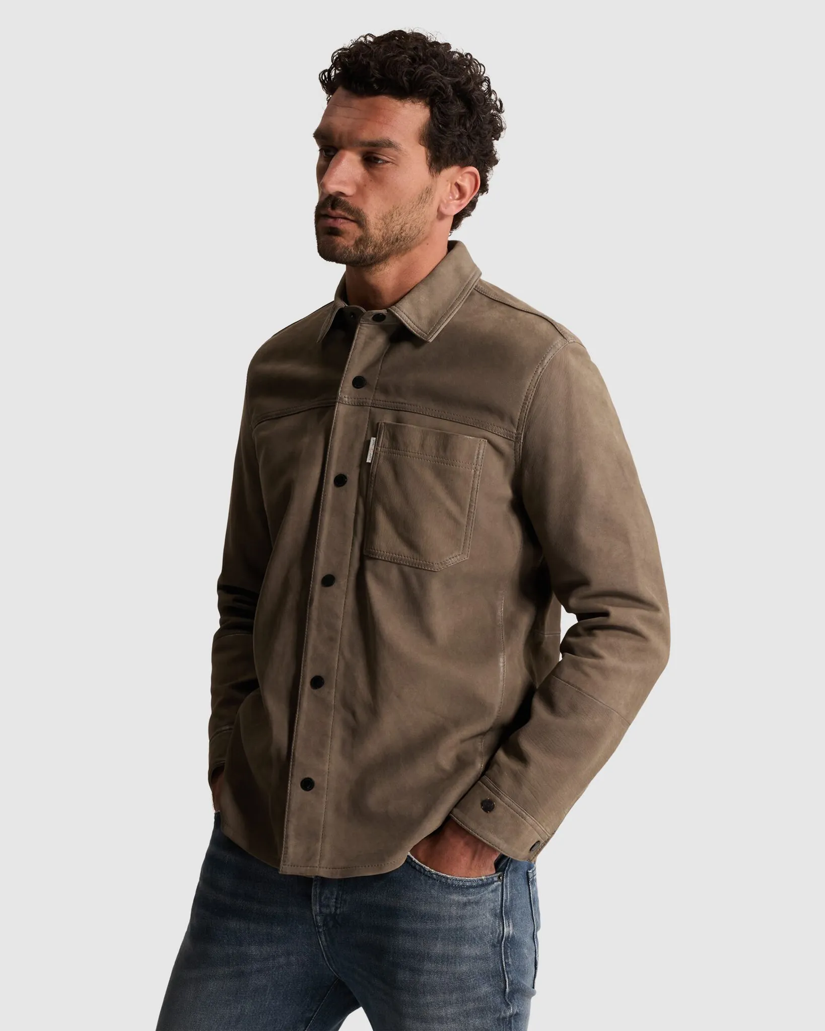 Cast Iron Casual Overhemd Bruin 115250-001-L