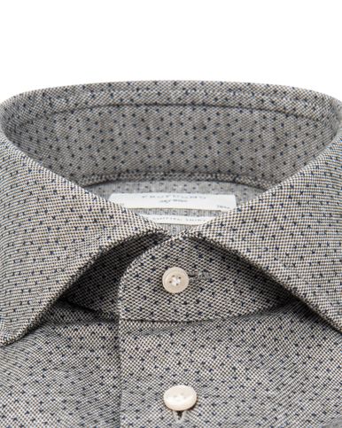 Profuomo Sky blue Slim fit Knitted Overhemd LM