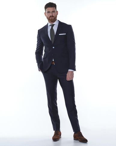 Zwart pak bruine schoenen hot sale