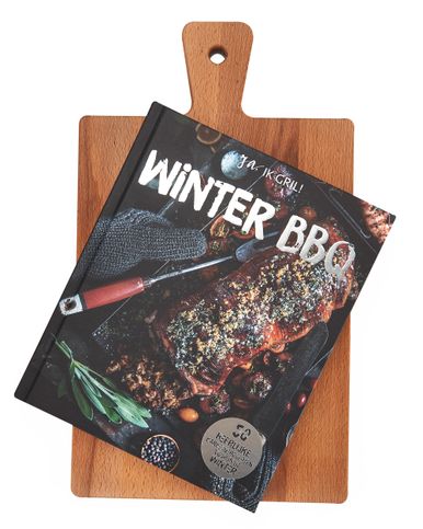 Plank groot + boek Winter BBQ