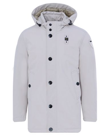 Blauer Parka