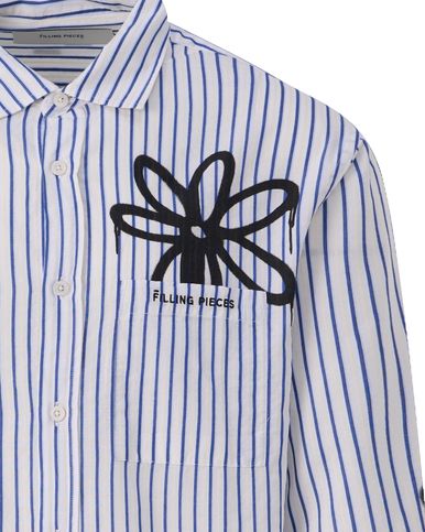 Filling Pieces Flowers Casual Shirt LS
