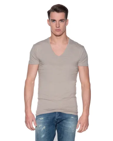 Slater Stretch T-shirt Diepe V-hals 2-pack