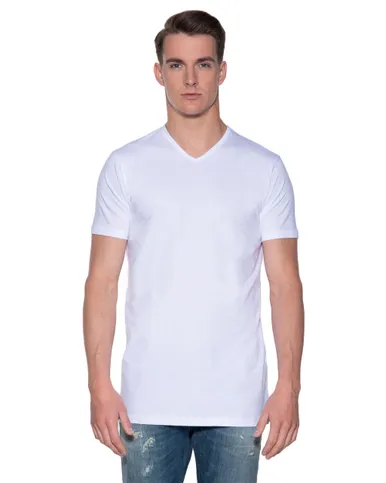 Slater Regular fit Extra long T-shirt V-hals