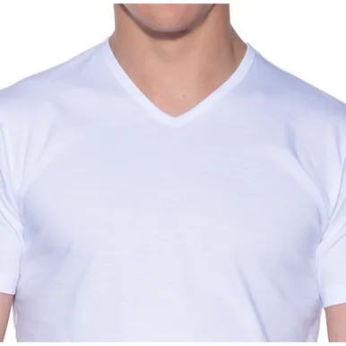 Slater Regular fit Extra long T-shirt V-hals