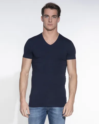 Slater Stretch T-shirt V-hals 2-pack