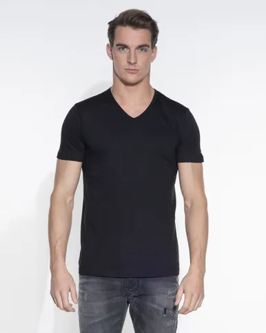 Slater Regular fit T-shirt V-hals 2-pack