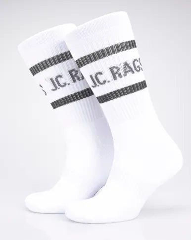 J.C. RAGS - Sportsokken 3-pack wit