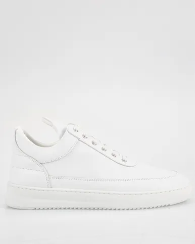 Filling Pieces Low Top Nappa All White Sneakers
