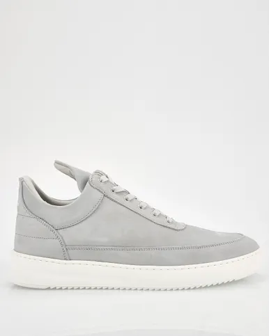 Filling Pieces Low Top Nubuck Cement Grey Sneakers