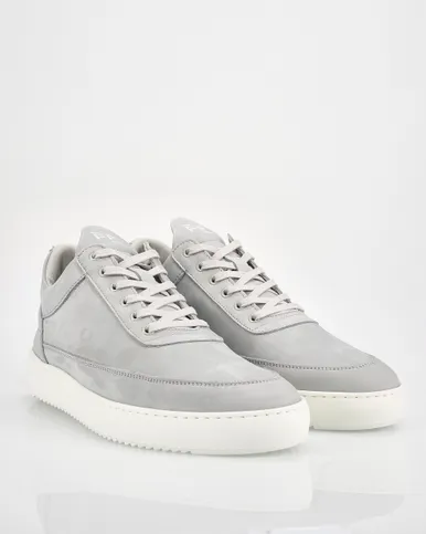 Filling Pieces Low Top Nubuck Cement Grey Sneakers