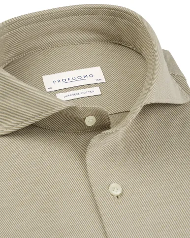 Profuomo Japanese knitted Overhemd