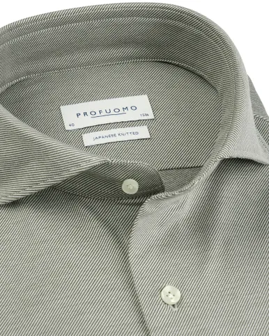 Profuomo Japanese knitted Overhemd
