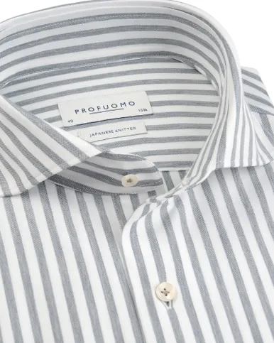 Profuomo Japanese knitted Overhemd